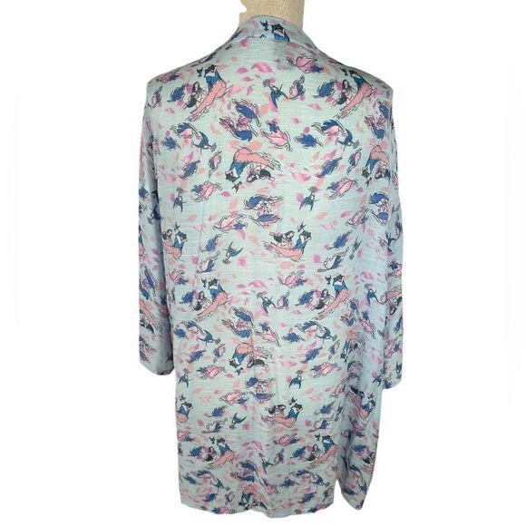 Disney Women’s Blue & Purple Pocahontas Colors Of The Wind Open Front Kimono - Picture 5 of 7